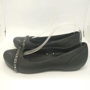 Crocs Black Jeweled Women's Flats Size 8‎